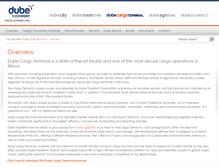 Tablet Screenshot of cargoterminal.dubetradeport.co.za